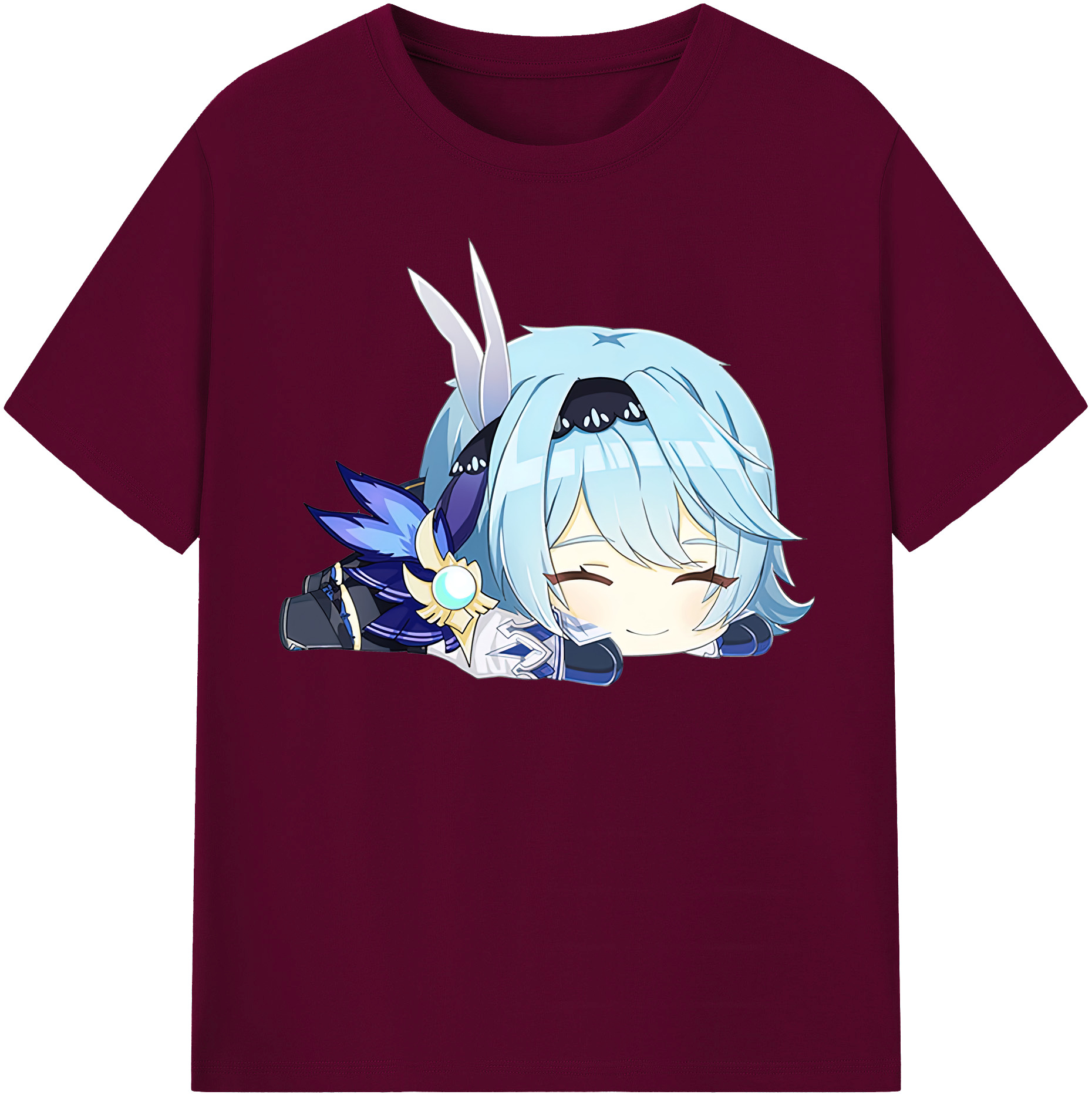 げんし神 优菈 ゆうら genshin Yūra レディースカジュアルプリントTシャツ（綿100％）